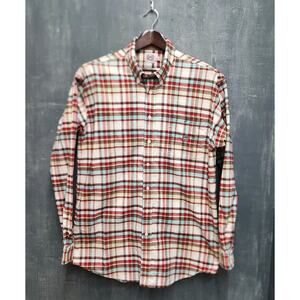 Cinch Plaid Western Shirt Long Sleeve Button Up Red XL